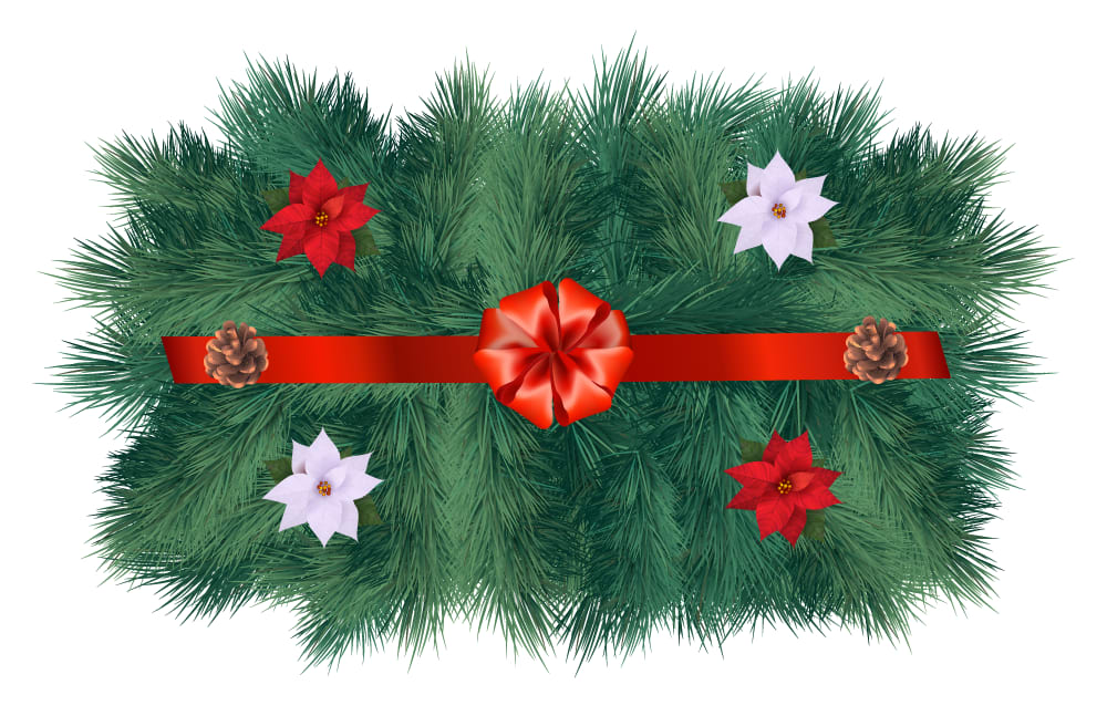 PRE-ORDER ONLY: Fresh Balsam Grave Blanket Flower Bouquet