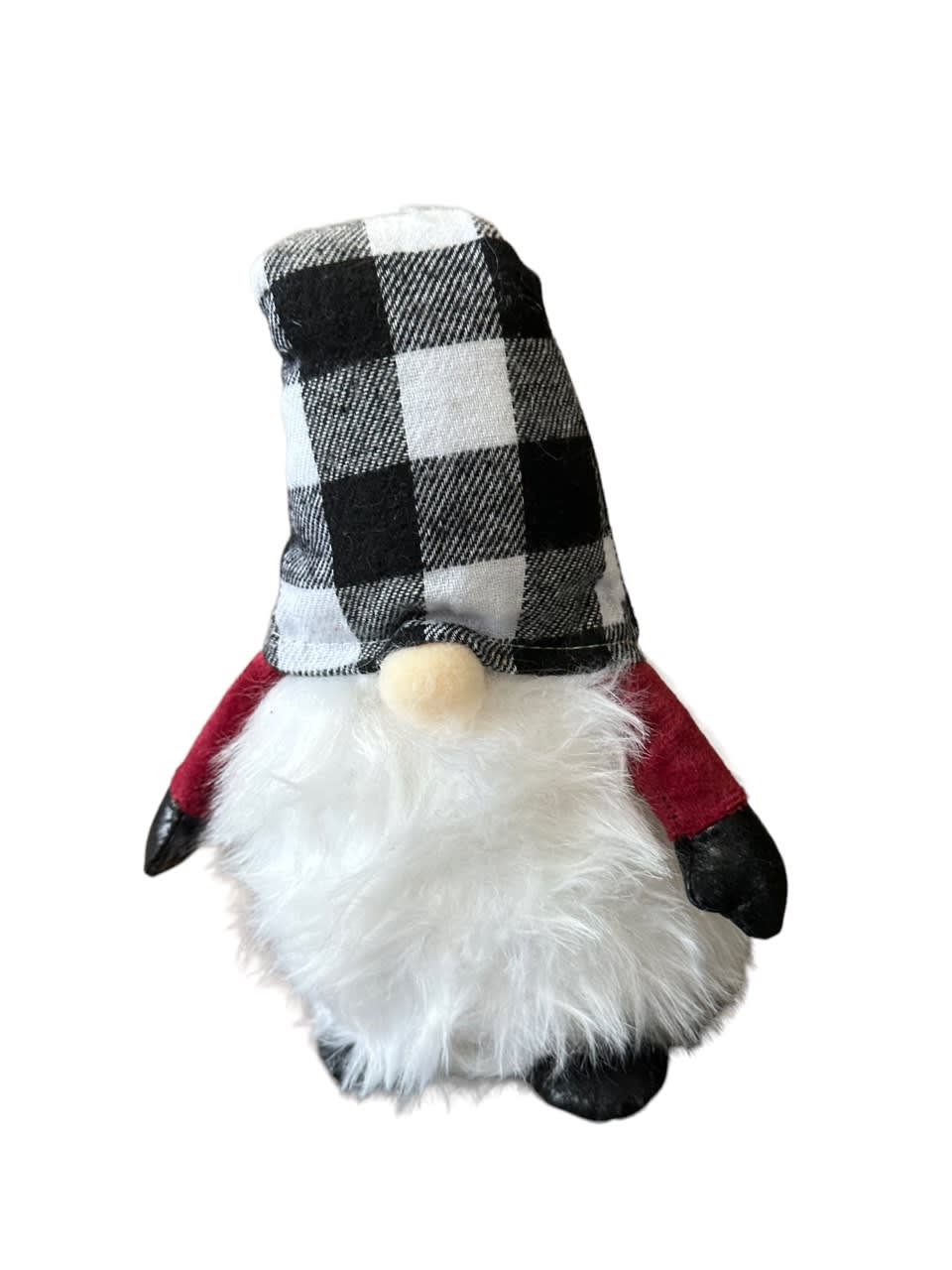 Buffalo Plaid Plush Gnome