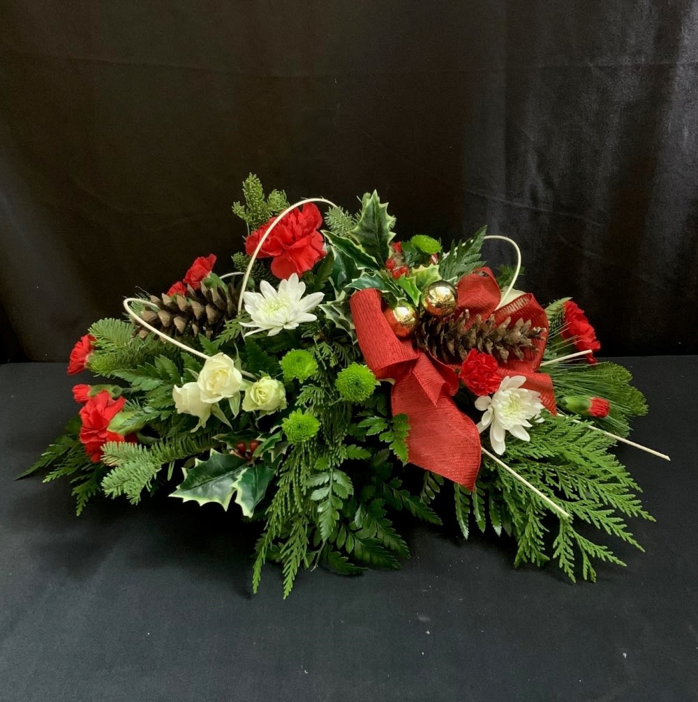 Christmas Centerpiece Flower Bouquet