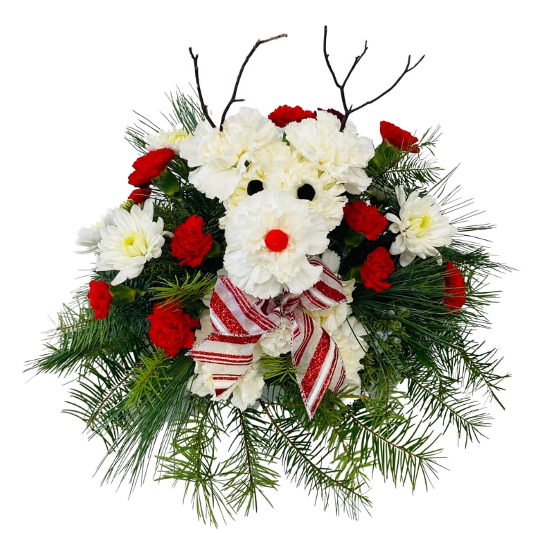 Rudolph The Red Nose Reindeer H-7032 Flower Bouquet