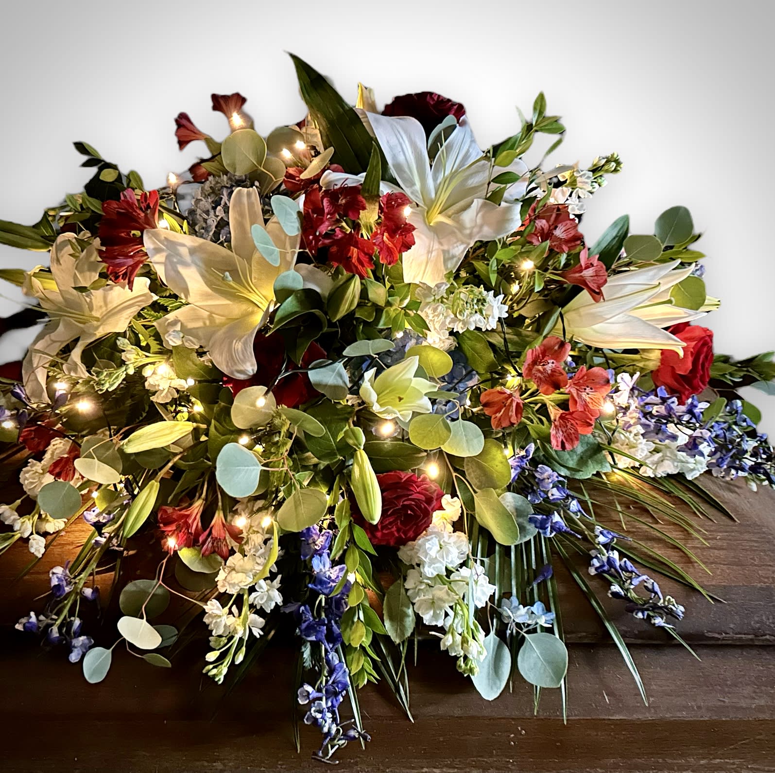 Lighted Casket Spray