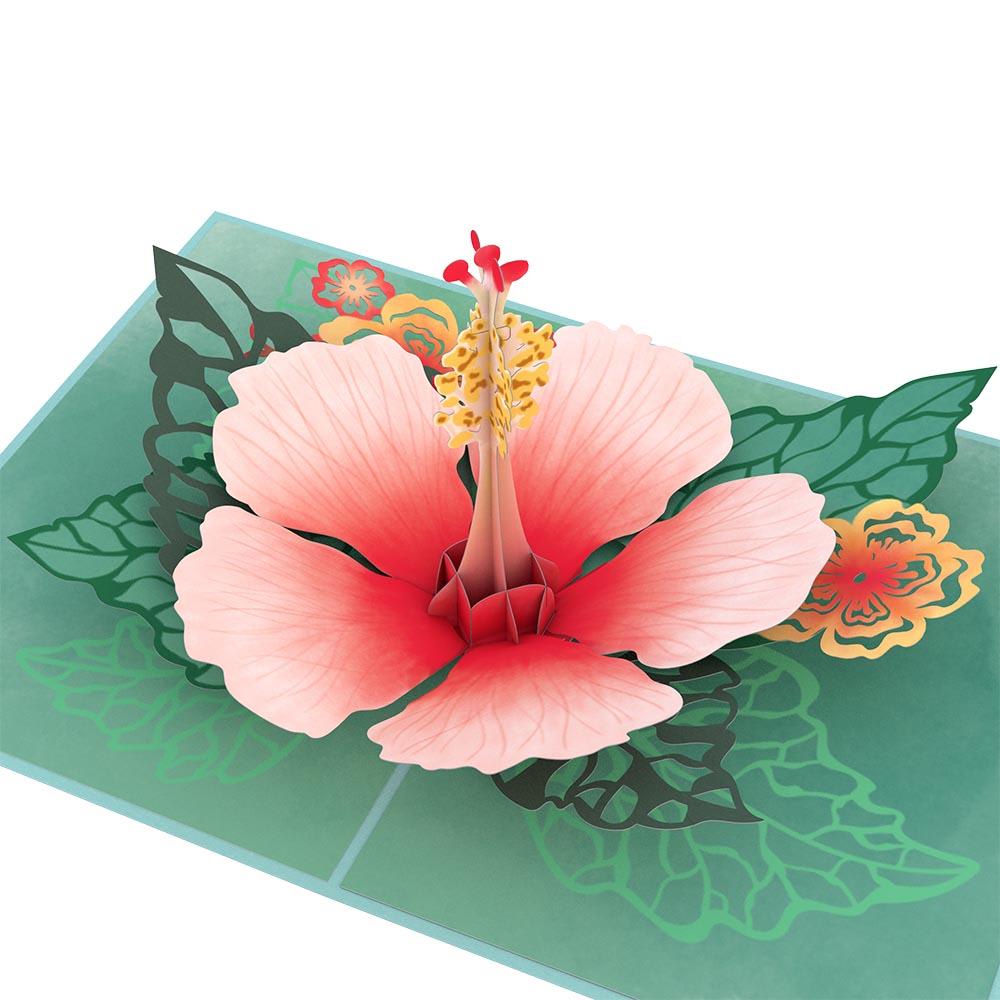 Lovepop Hibiscus Bloom Pop Up Card