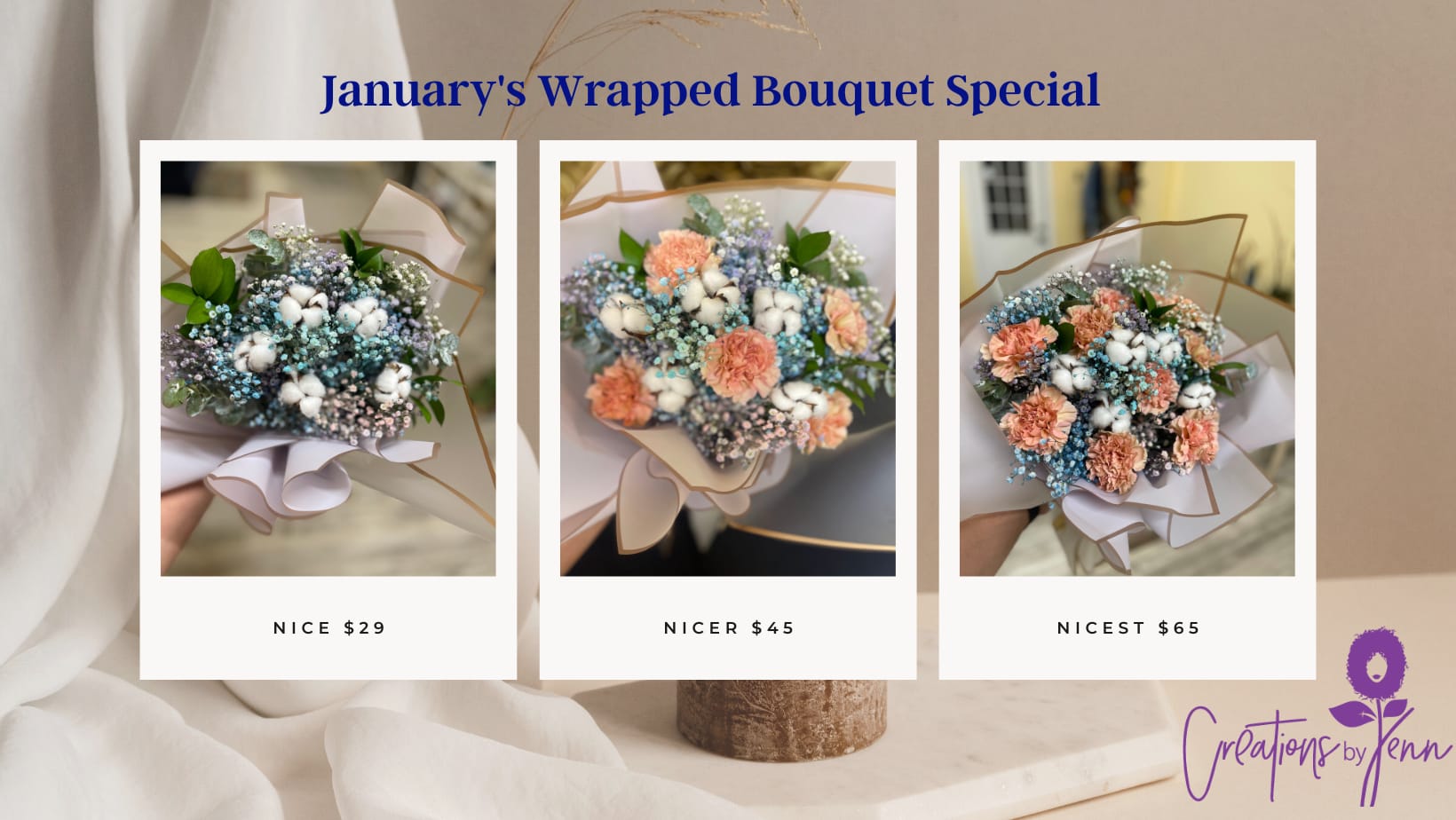 Camden Florist Flower Delivery in Camden by Creations by Jenn