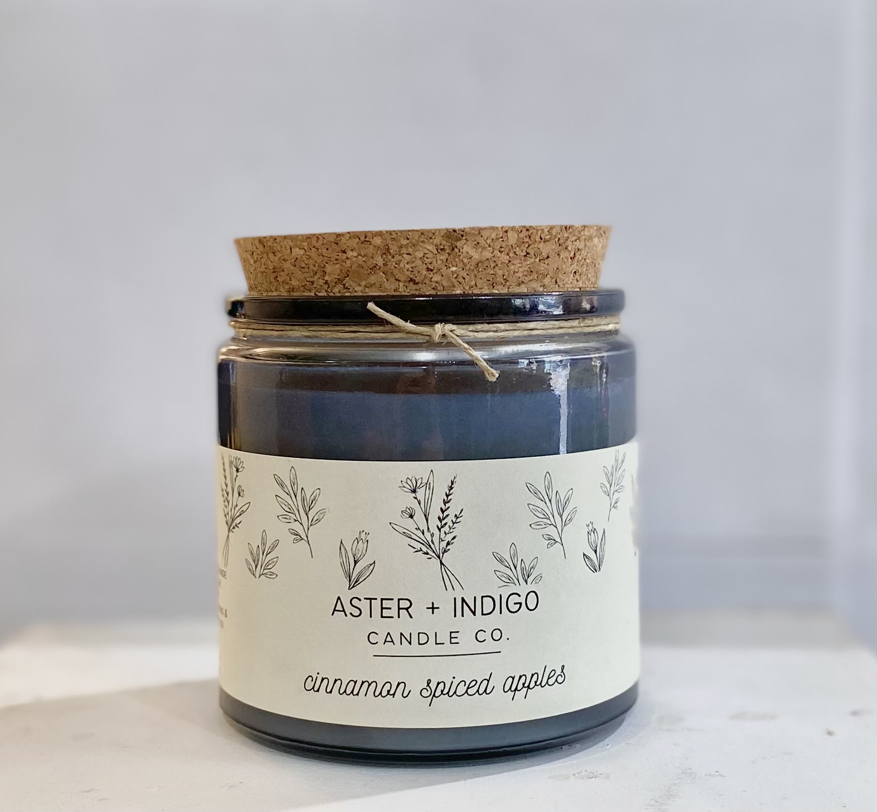 Cinnamon Spiced Apples Soy Candle Flower Bouquet