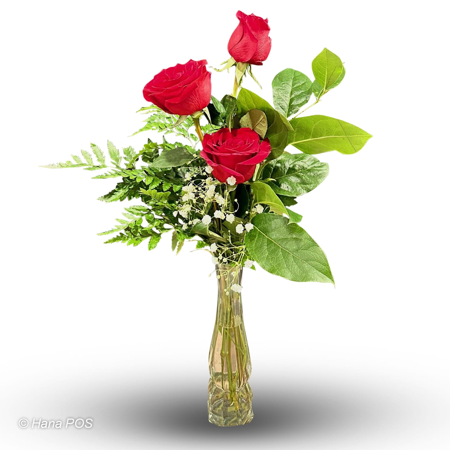 Trio Roses Flower Bouquet
