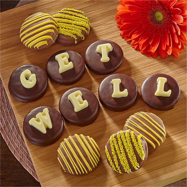 Get Well Belgian Chocolate Covered Sandwich Cookies