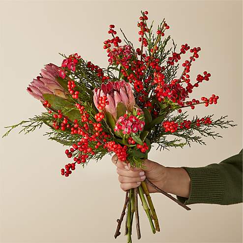 Modern Mistletoe Bouquet