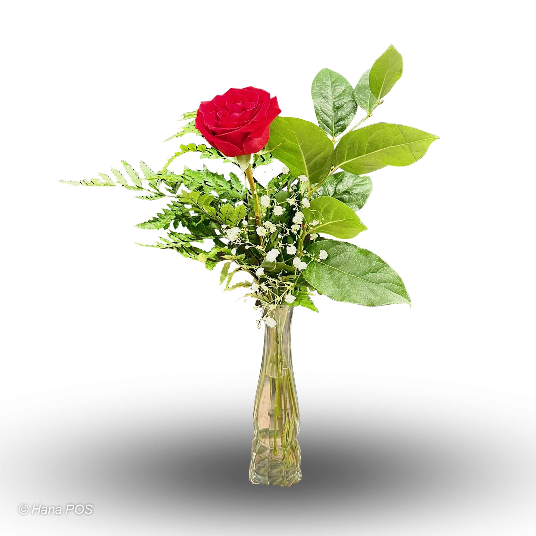 Single Red Rose Vase
