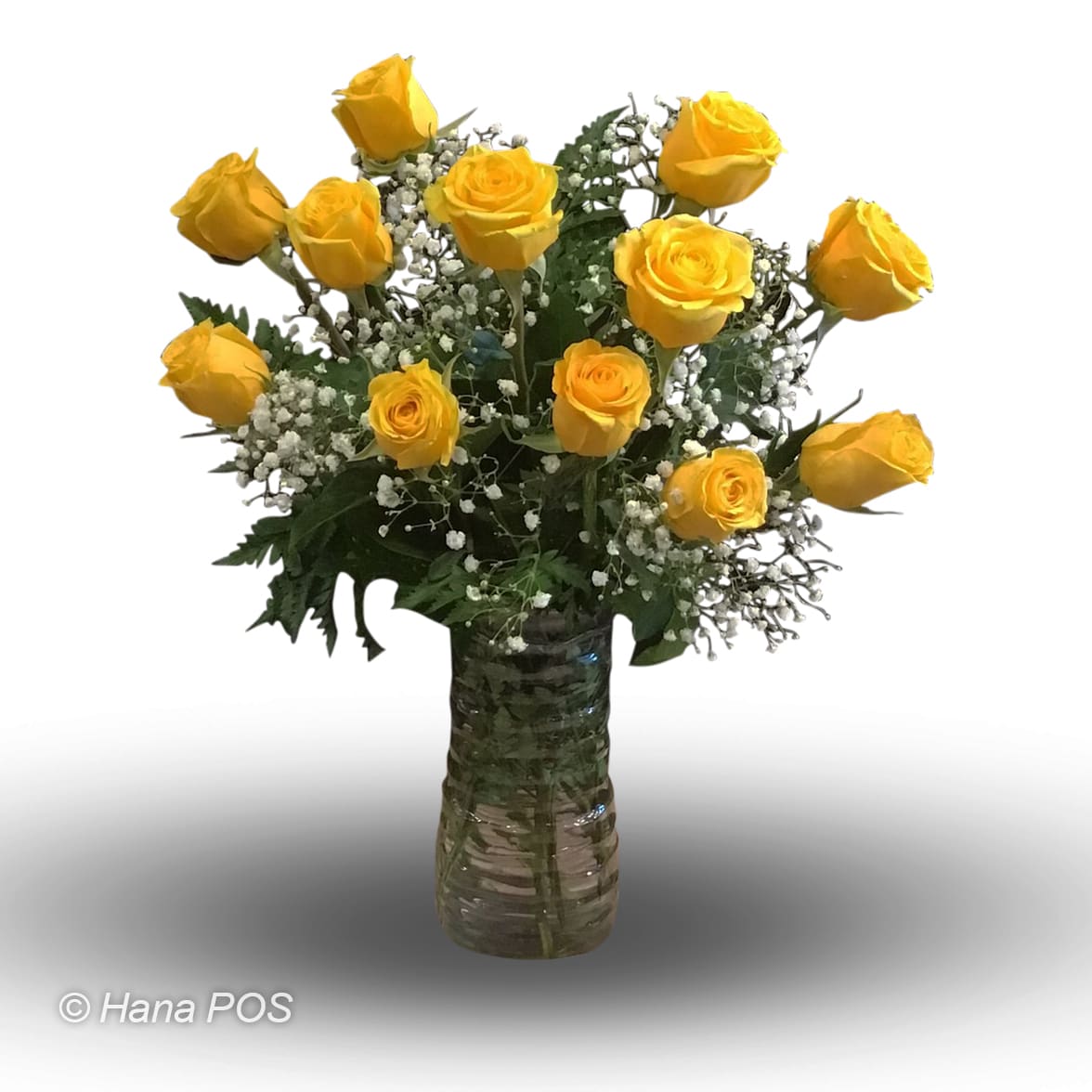 Dozen Yellow Roses Flower Bouquet