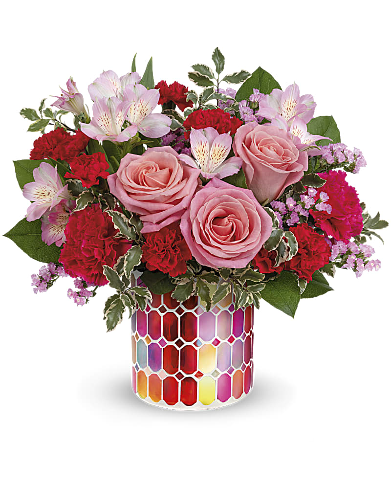 Teleflora's Charming Mosaic Bouquet Flower Bouquet