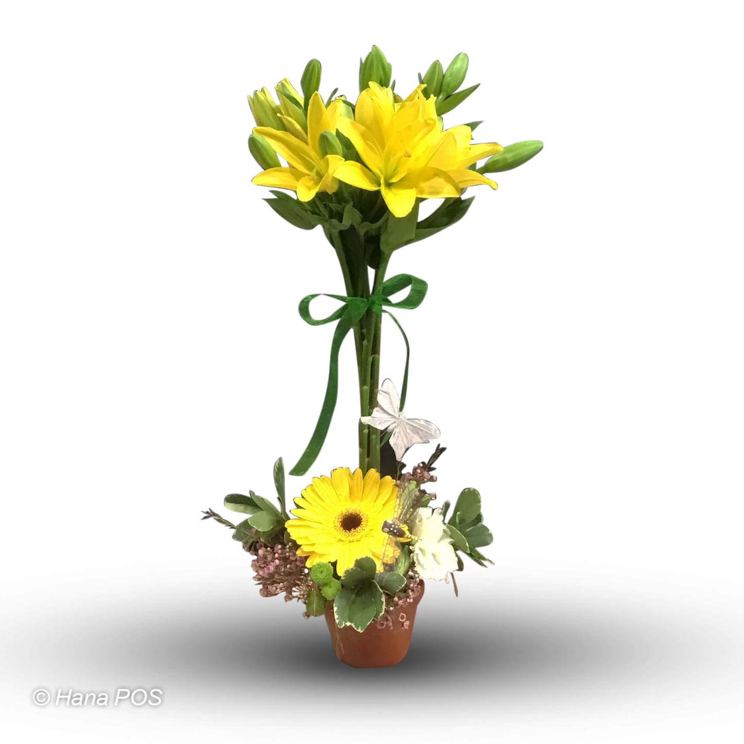 Yellow Topiary Flower Bouquet