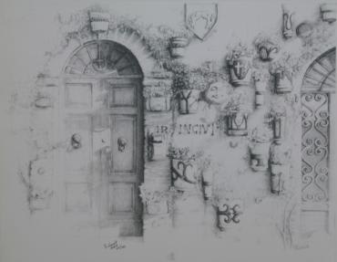 "Tuscan Flower Wall" Flower Bouquet