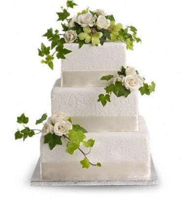 Roses and Ivy Cake Decoration Flower Bouquet