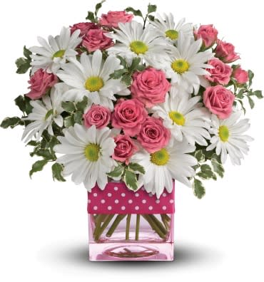 Polka Dots and Posies Flower Bouquet