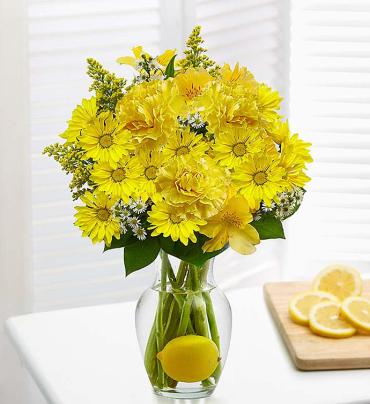 Make Lemonade™ in a Vase Flower Bouquet