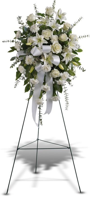 Sentiments of Serenity Spray Flower Bouquet