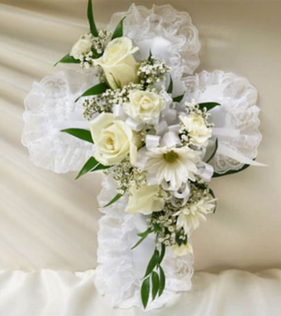 Satin Cross Pillow Flower Bouquet