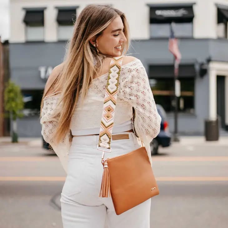 Crossbody Clutch Bag - Brown