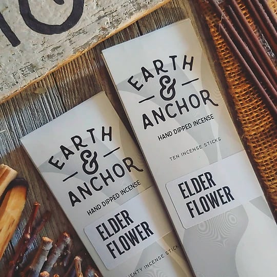 Earth & Anchor Elderflower Incense | 10 Sticks