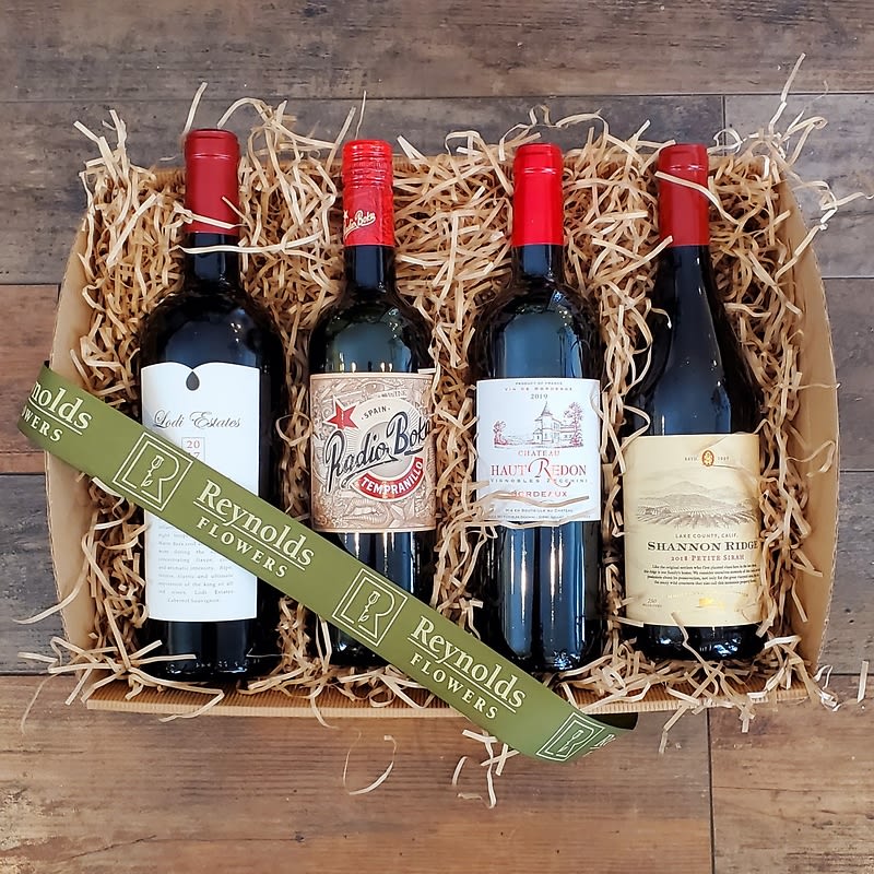 Red Wine Lover's (4 bottle) Gift Tray