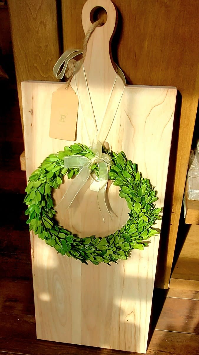 Large Deli Wood Cutting Board Flower Bouquet