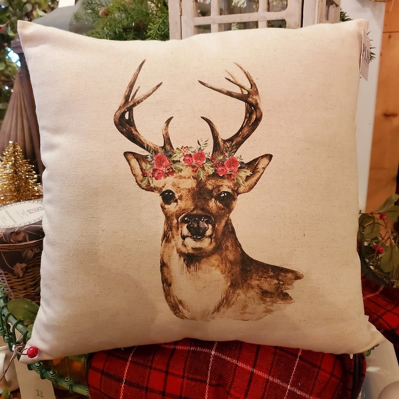 Reindeer Pillow Flower Bouquet