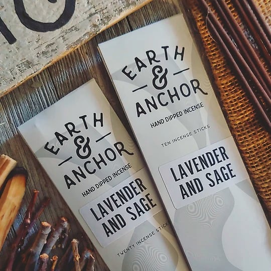 Earth & Anchor Lavender & Sage Incense | 10 sticks