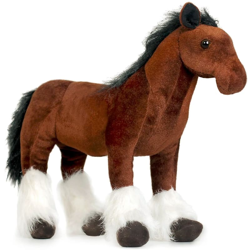 Charmaine the Shire Horse Stuffed Animal, VIAHART Toy Co. Flower Bouquet