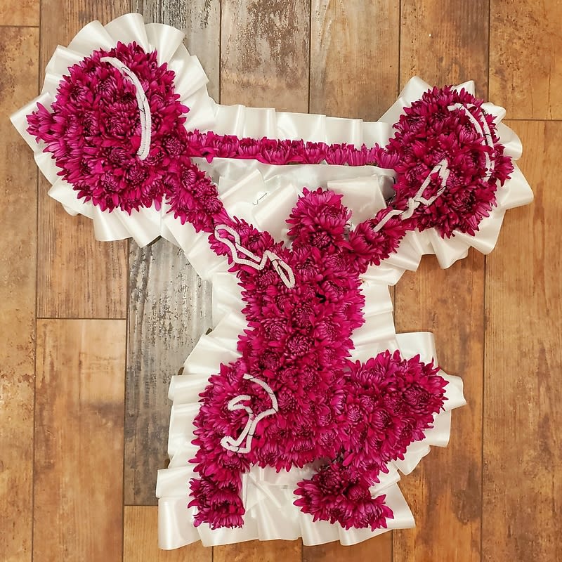 Weight Lifter Floral Sculpture 2D