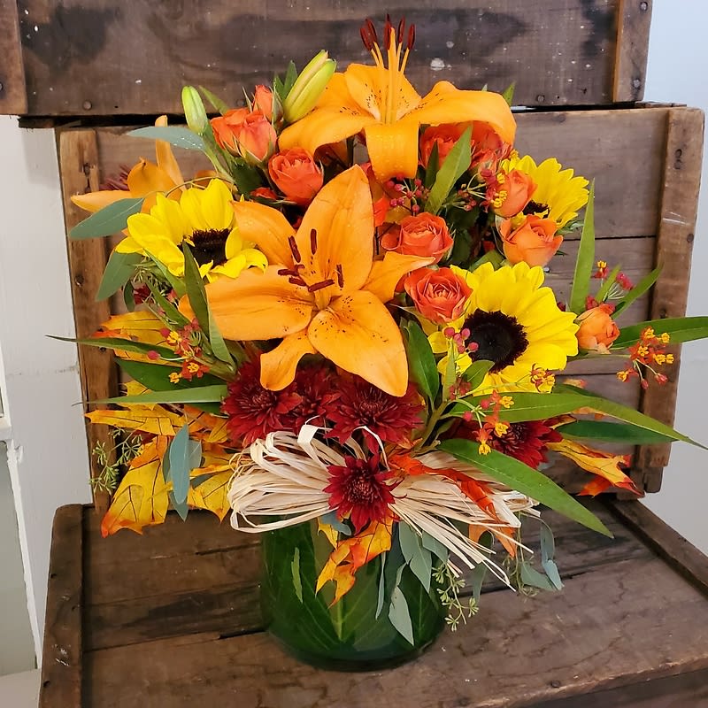 Fall Fields Vase