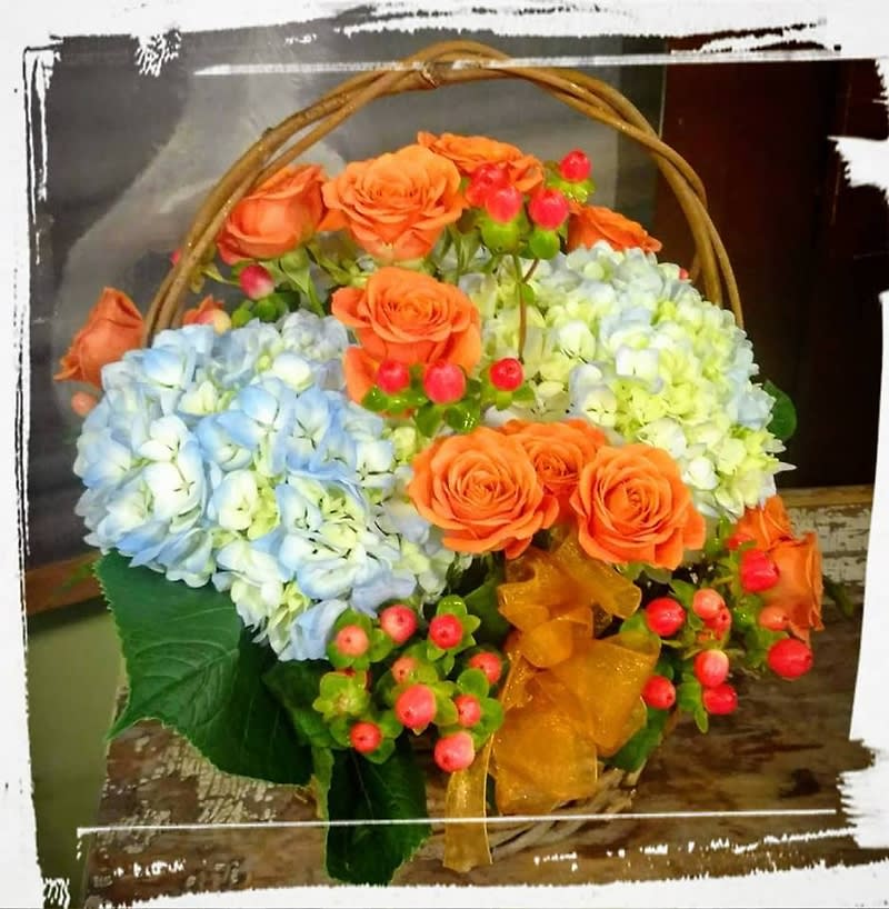 Autumn Berries in Blue