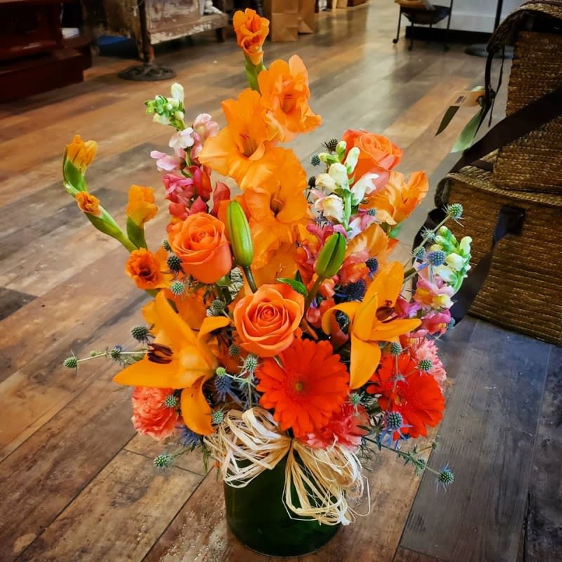 Summer Glow Cylinder Vase