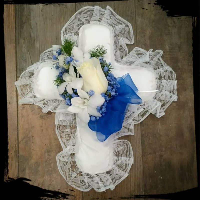 Satin Cross in Royal