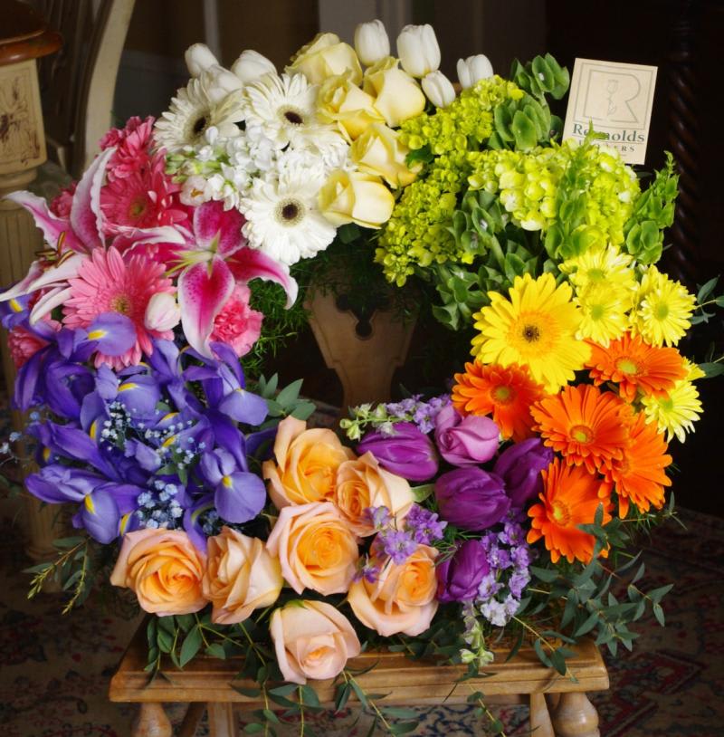 Color Cluster Wreath Flower Bouquet