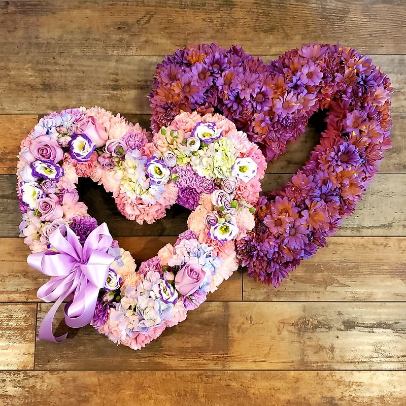 Heartfelt Remembrance Flower Heart Flower Bouquet