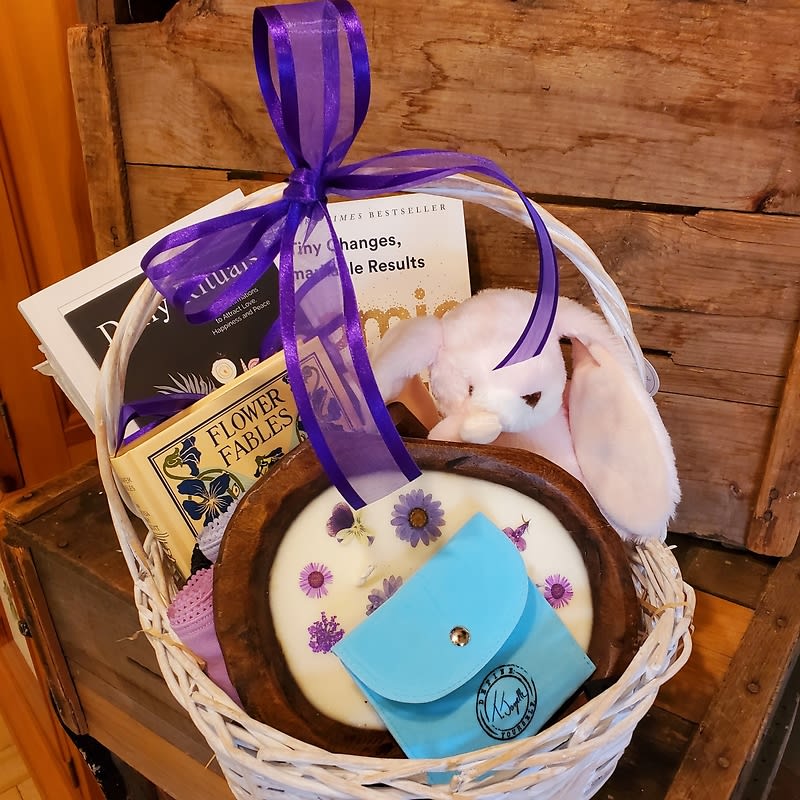Easter Gift Basket for Baby & Mom Flower Bouquet