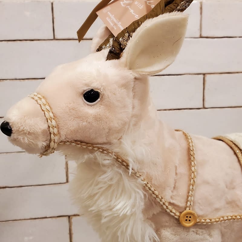 Large Deer, Cream Fur