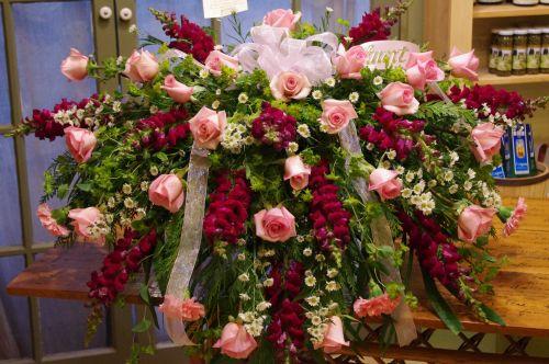 Pink and Burgundy Blanket Flower Bouquet