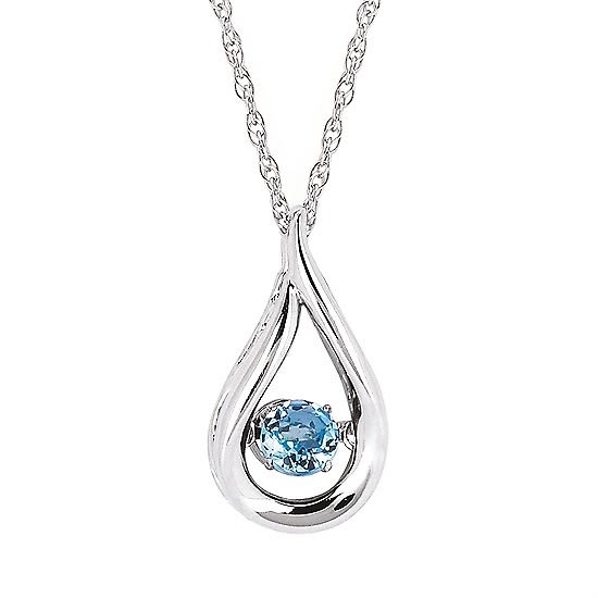 DECEMBER BIRTHSTONE, Blue Topaz, Sterling Silver