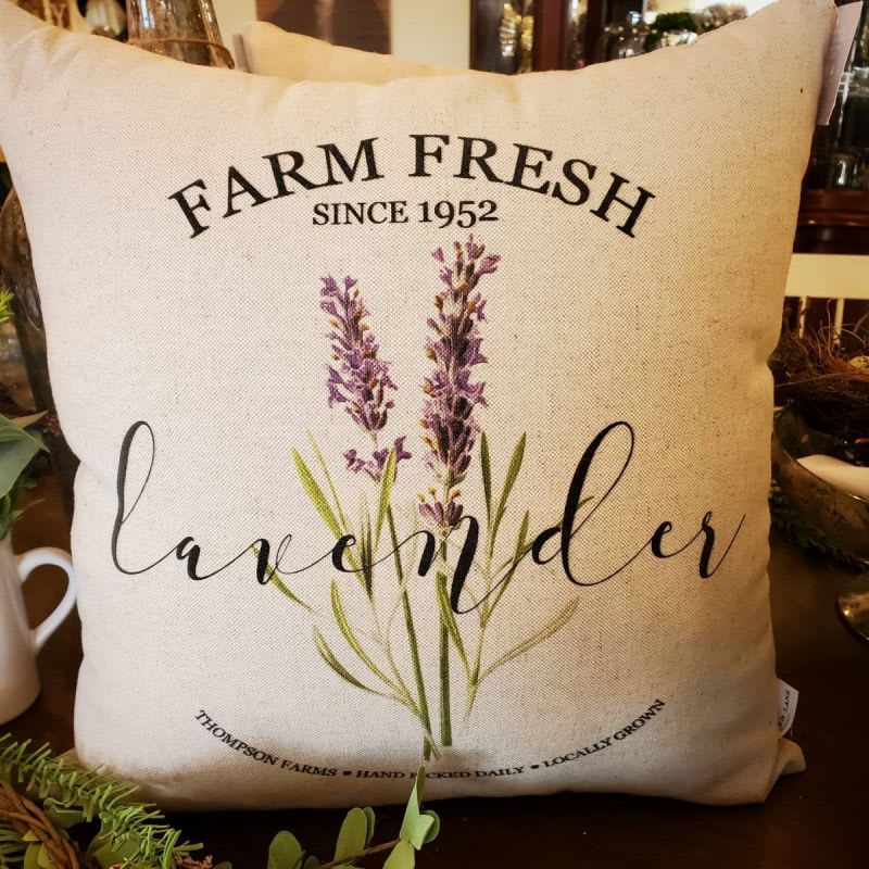 Lavender Inspirational Decor Pillow