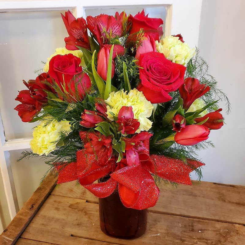 Fields of Europe for Christmas Flower Bouquet