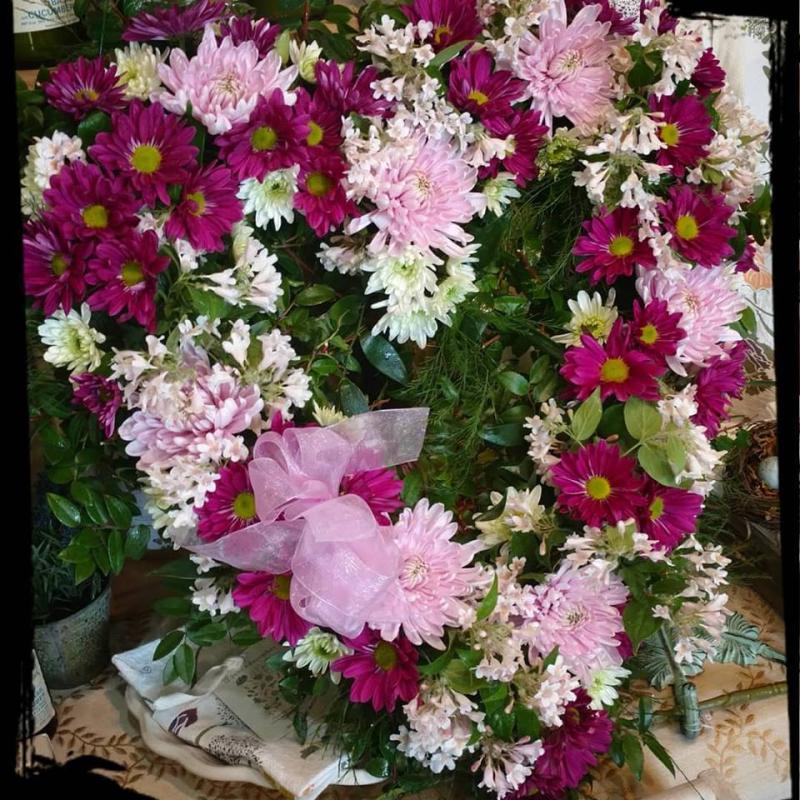 Lavender Pom-pon Heart