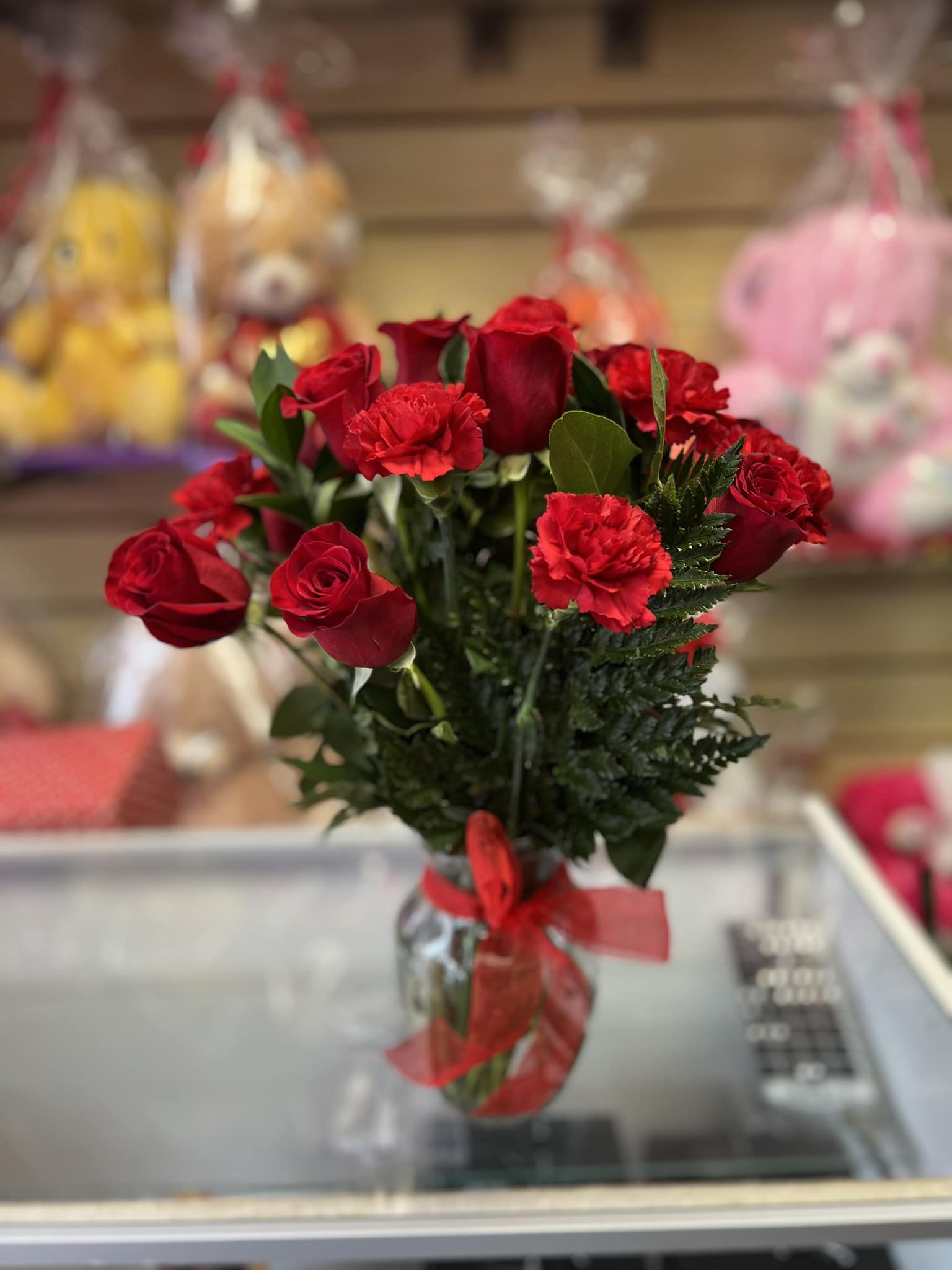 Roses with Carnations  Flower Bouquet