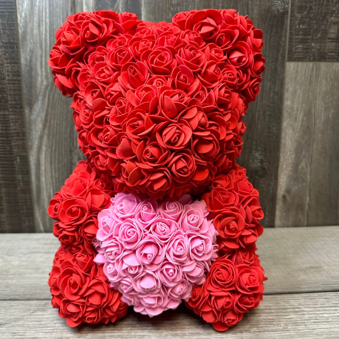Mr Chubby Foam Rose Bear