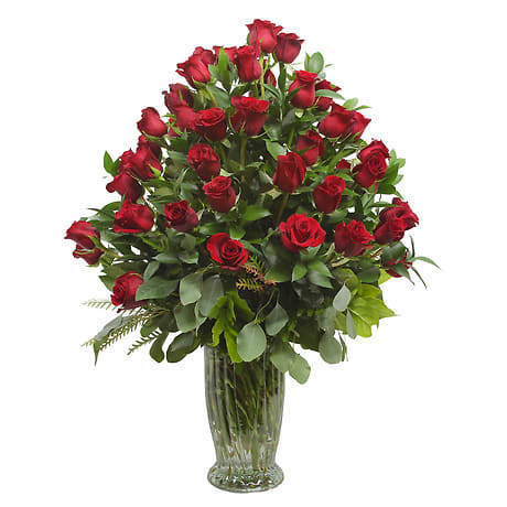 5 Doz. Long Stem Roses [Available in 7 colors] Flower Bouquet