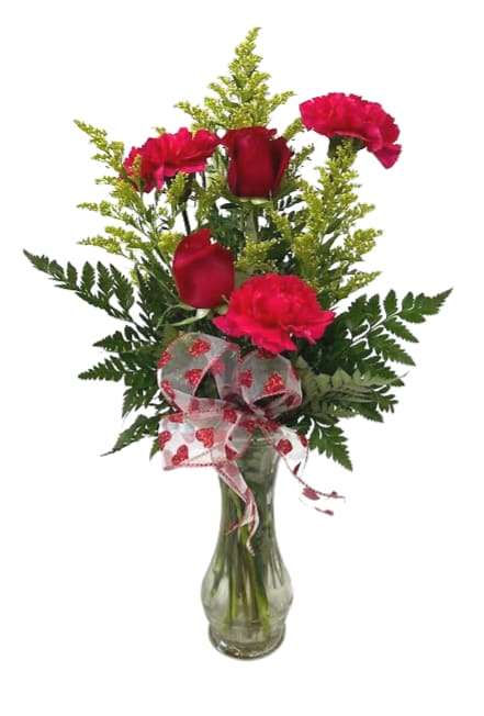 Cupid's Playful Roses V-1403