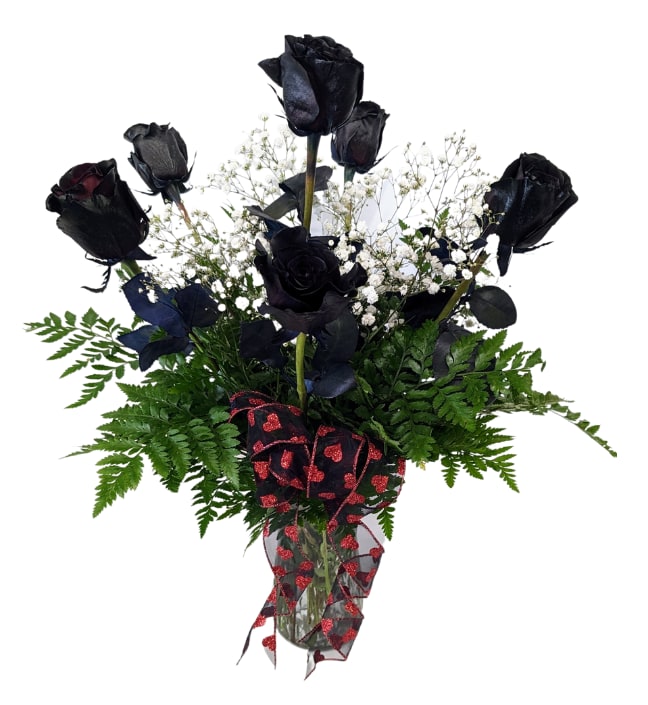 Black Onyx Roses (Half Dozen) VM-203