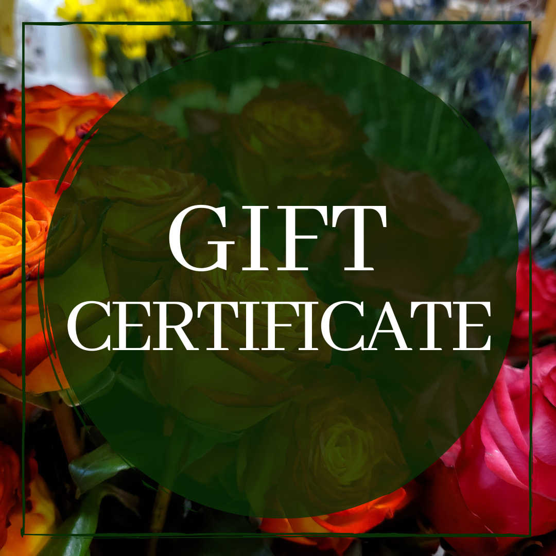 Gift Certificate Flower Bouquet