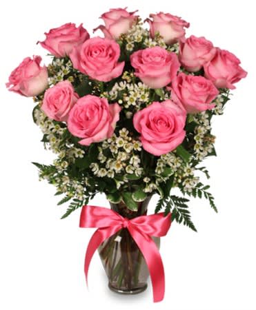 Prime-Time (Pink) Roses Flower Bouquet