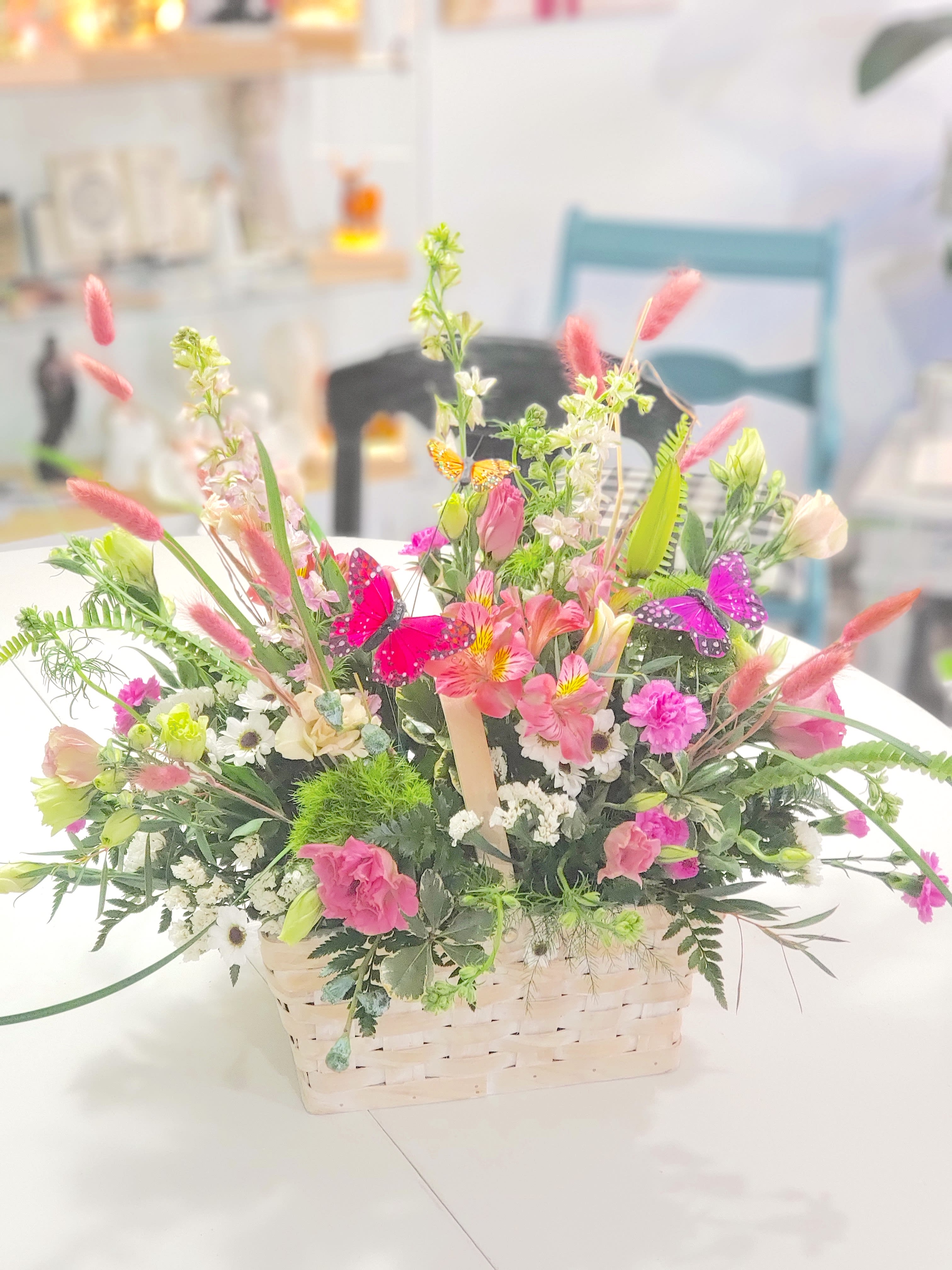 French Meadows Basket Flower Bouquet